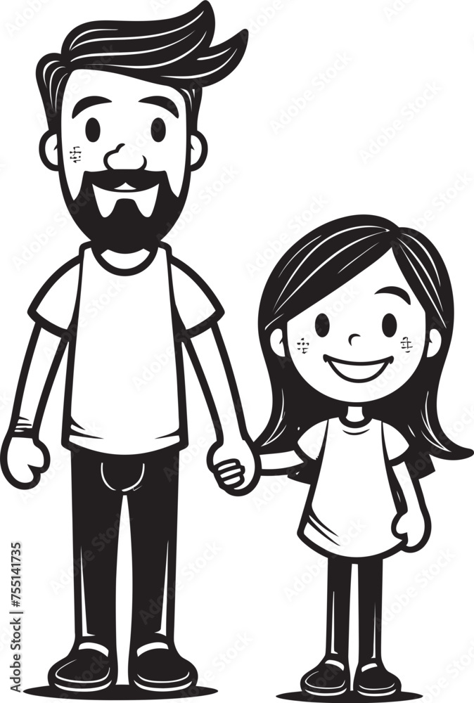 Daddys Joyride Cartoon Vector Icon Cherished Moments Father Daughter Iconic Graphic Daddys Joyride Cartoon Vector Icon Cherished Moments Father Daughter Iconic Graphic
