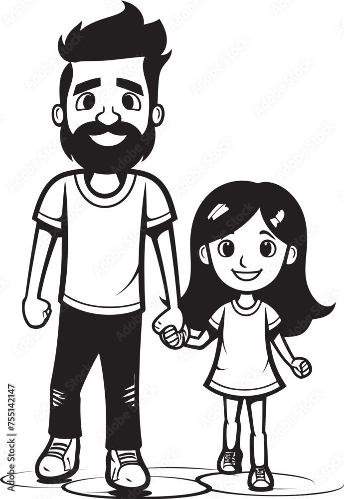 Smiles Unlimited Cartoon Logo Graphic Design Daddys Sweetheart Father Daughter Icon Smiles Unlimited Cartoon Logo Graphic Design Daddys Sweetheart Father Daughter Icon