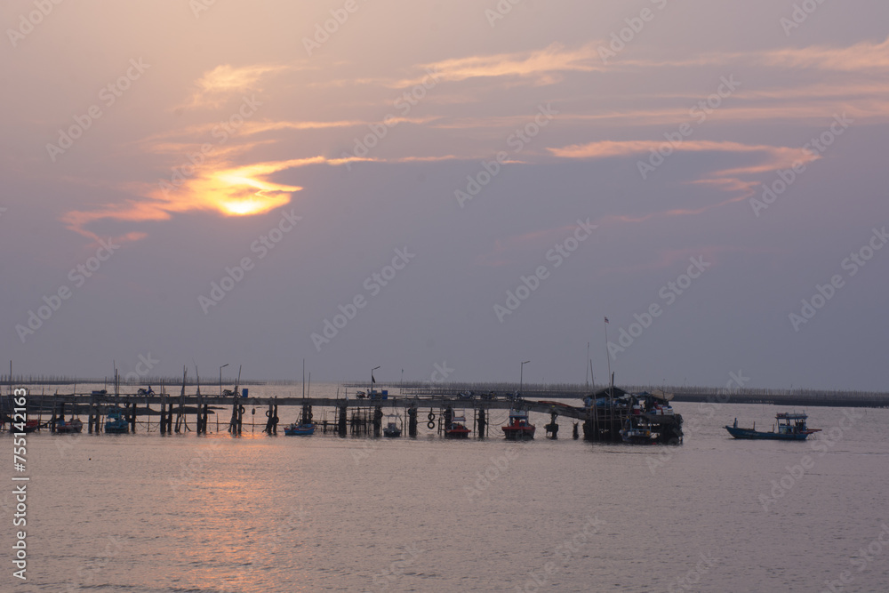 Fototapeta premium sunset on the sea