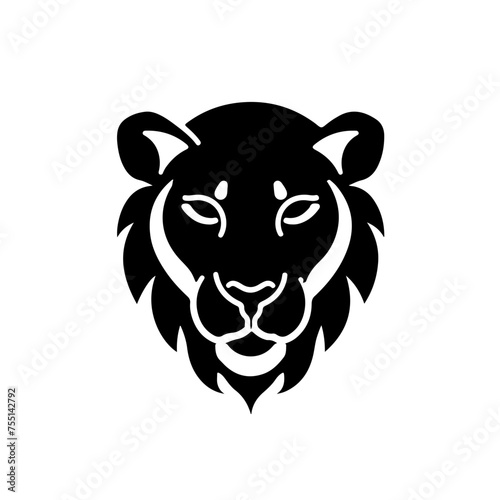 The image shows lion's face