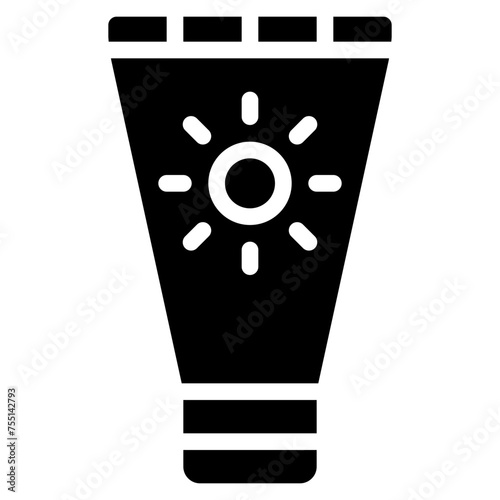 Sun Cream Bottle Icon