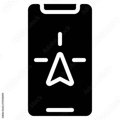 Mobile Phone GPS Icon