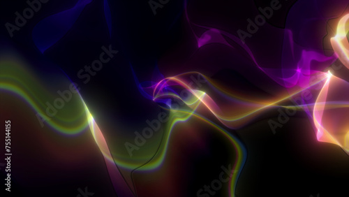 Abstract digital splash in a cyberspace. Ring of the energy waves. Futuristic background