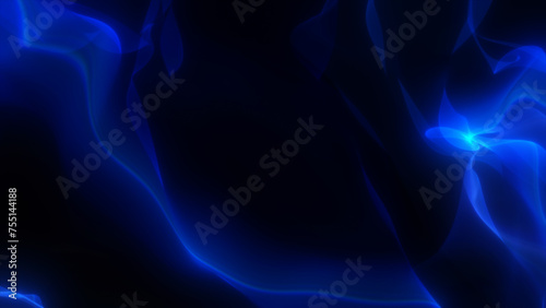 Abstract digital splash in a cyberspace. Ring of the energy waves. Futuristic background
