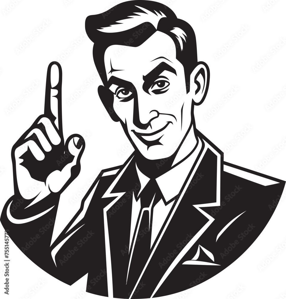 Expressive Pointing Mans Finger Iconic Design Symbolic Communication Cartoon Vector Graphic Expressive Pointing Mans Finger Iconic Design Symbolic Communication Cartoon Vector Graphic