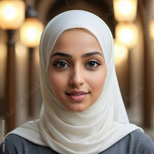 A Beautiful Muslim Hijabi Girl
