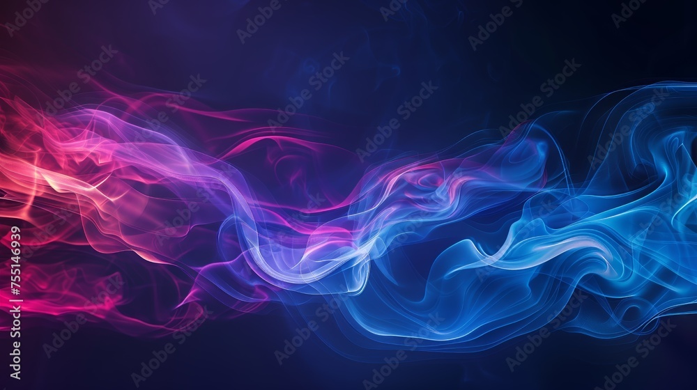 colorful smoke on a dark background