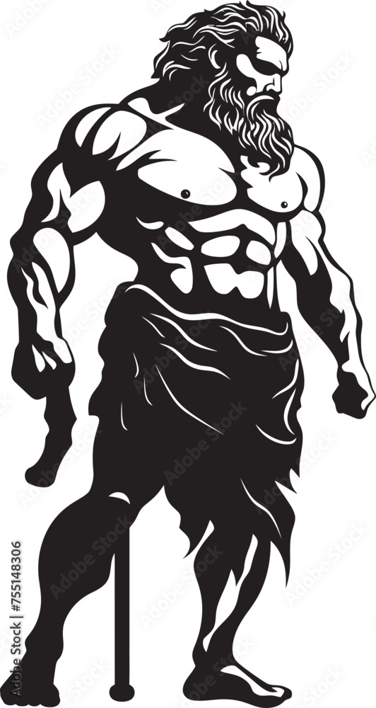 Herculean Legacy Vector Emblematic Logo Mythic Defender Iconic Hercules Emblem