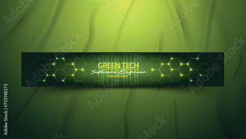green tech banner for software engineer