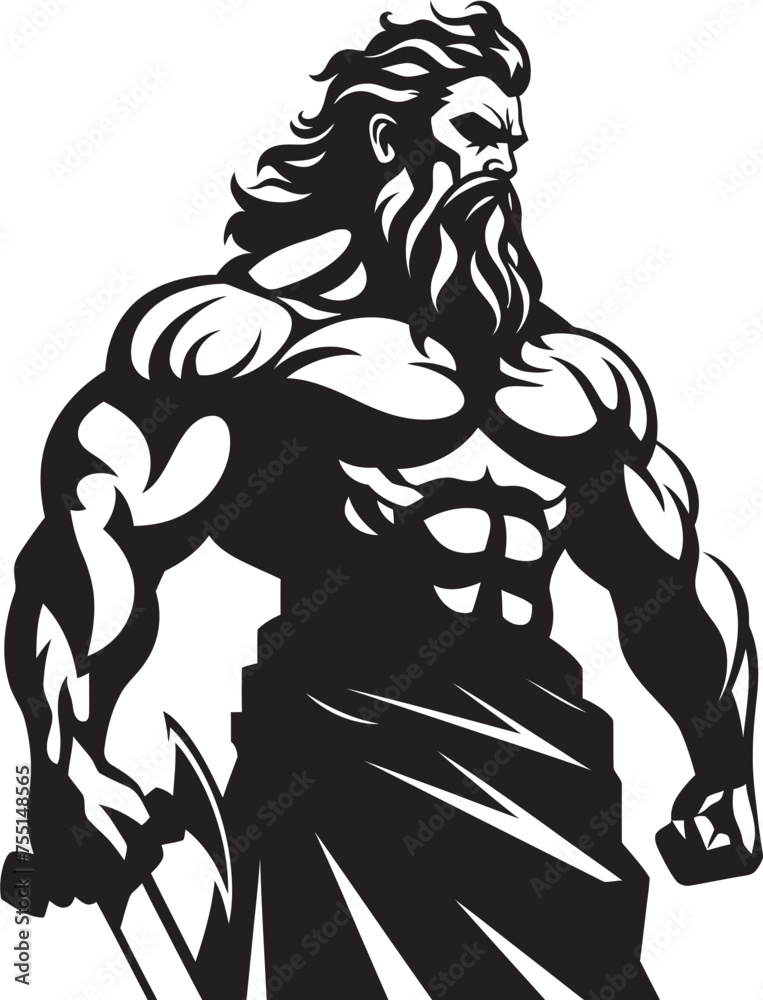Heroic Legacy Vector Symbol Design Mythic Guardian Hercules Emblematic Logo Heroic Legacy Vector Symbol Design Mythic Guardian Hercules Emblematic Logo