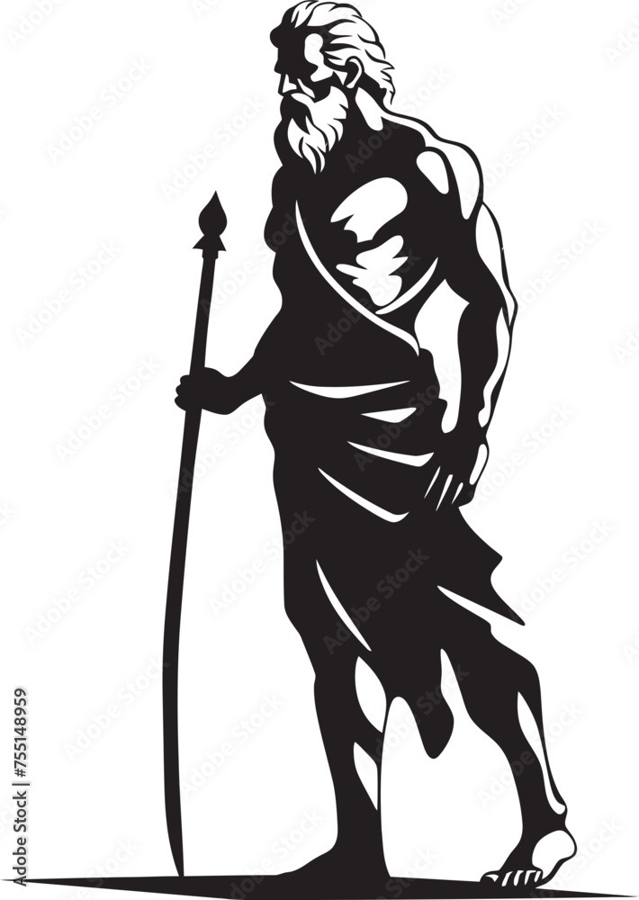 Titan of Power Vector Emblematic Icon Legendary Warrior Hercules Symbolic Design Titan of Power Vector Emblematic Icon Legendary Warrior Hercules Symbolic Design