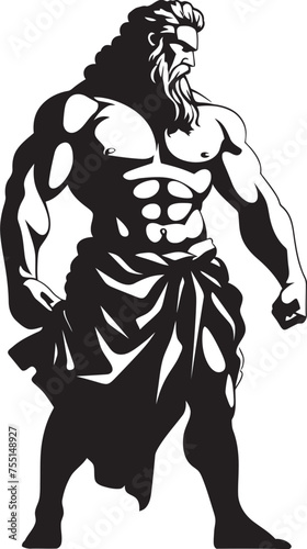 Mythic Muscle Ancient Hercules Symbol Titan of Power Iconic Hercules Design © BABBAN