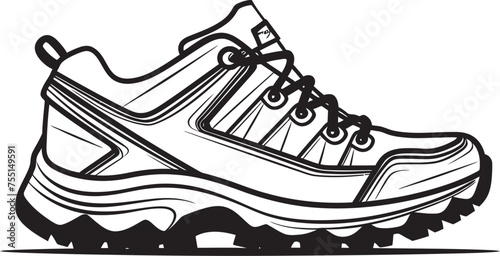 Adventure Seeker Outdoor Shoe Iconic Logo Trailblazing Explorer Vector Logo Symbol