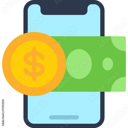 Mobile Cash Icon