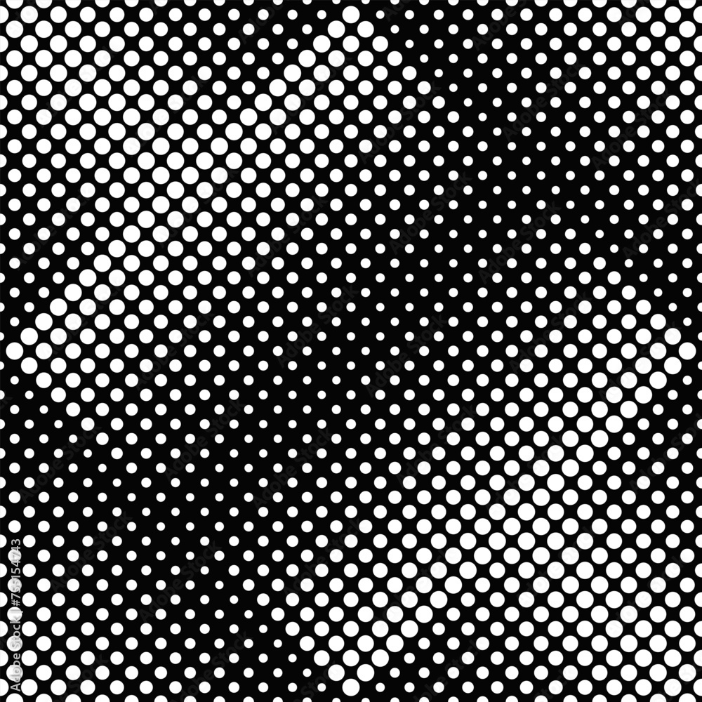 Monochrome geometrical seamless circle pattern background design - abstract black and white vector graphic from circles Monochrome geometrical seamless circle pattern background design - abstract black and white vector graphic from circles
