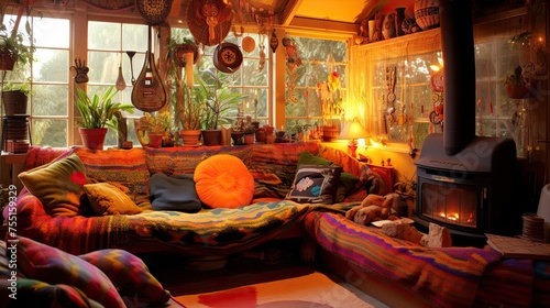 Cozy kitsch interior