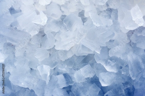 Grainy Salt crystals. Rock texture blue. Generate Ai