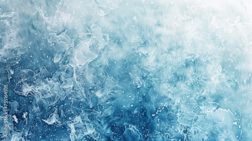 A frosty ice blue and white textured background, representing cold and purity.