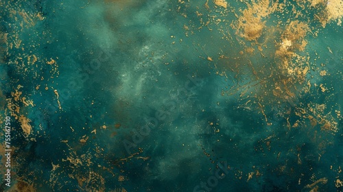 A spirited teal and gold textured background, signifying luxury and adventure.
