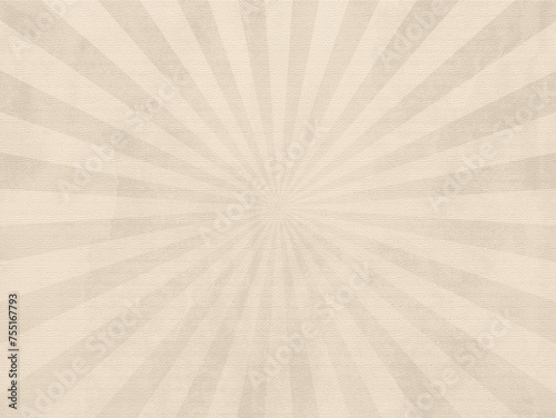 Old paper with starburst motif. Pastel beige color background in retro style. Best for poster or overlay. 