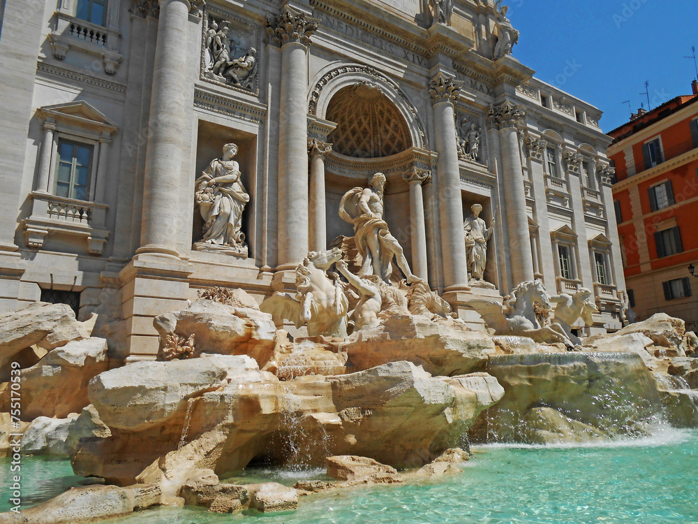 Trevi Fountain in Rome under daylight