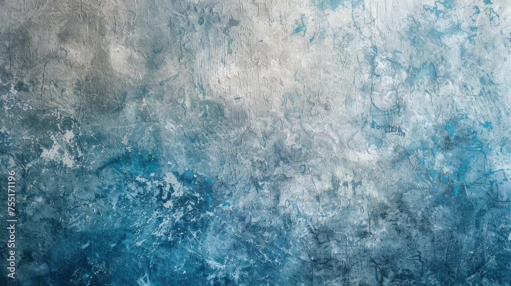 Cool cerulean and dove grey textured background, symbolizing tranquility and balance.