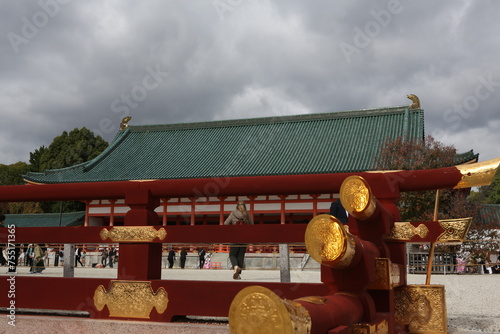 Heian shrine in Kyoto, Japan. High quality photo photo