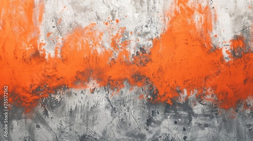 Dynamic blaze orange and frost grey textured background, symbolizing warmth and balance.