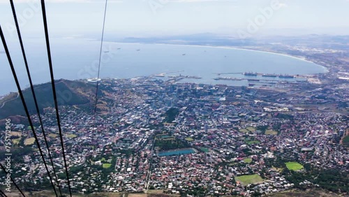 View of Table Bay Cape Town from Table Mountain