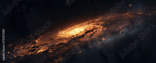A breathtaking view showcasing the vast and vibrant galaxy full of stars, nebulas, and cosmic dust
