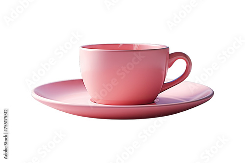 cup of coffee pink isolated soft smooth lighting only png premium high quality