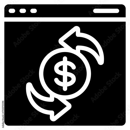 Online Money Transaction Icon