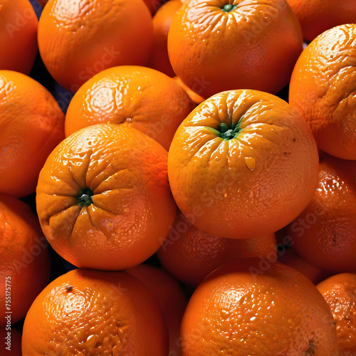 oranges on the market