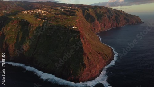 lighthouse on the sunset