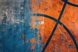 Basketball Background Blue Orange Paint Texture Splatter Urban 