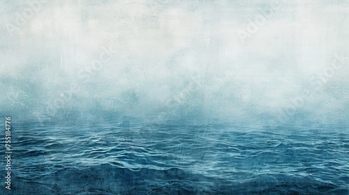 Serene ocean blue and white textured background, representing peace and simplicity.