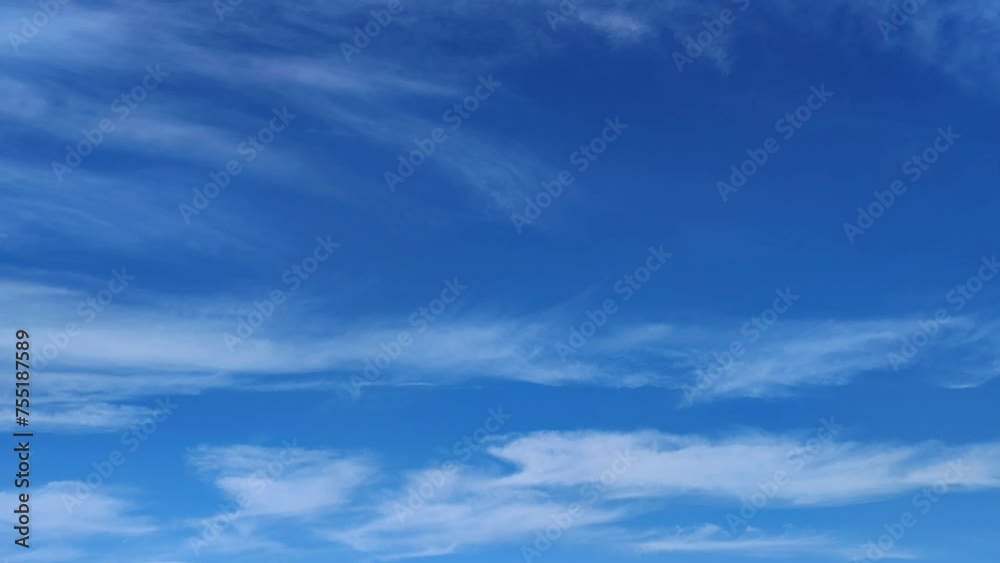 Blue sky full of large cirrus clouds in the morning Blue sky full of large cirrus clouds in the morning