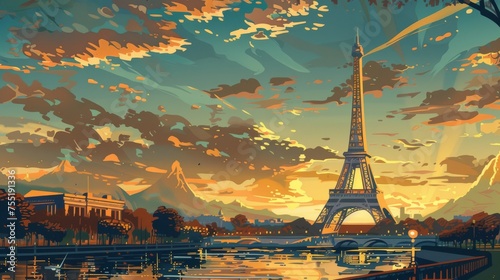 Vintage travel posters featuring famous landmarks, capturing the essence of adventure and exploration.
