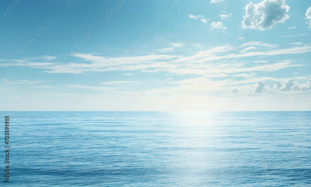 Fototapeta premium seascape horizon at daylight summer seascape horizon at daylight seascape horizon. Copy space image. Place for adding text