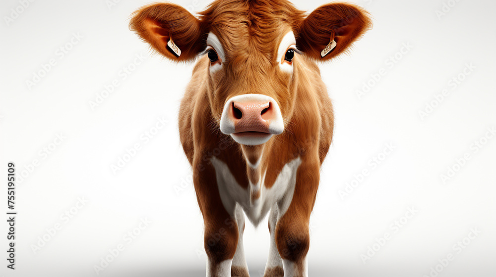 3d cow photo, generative ai