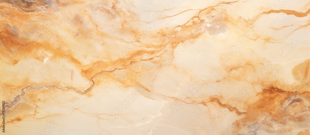 A detailed view of a marble textured surface, showcasing intricate patterns and variations in color and texture. The surface appears smooth and polished,