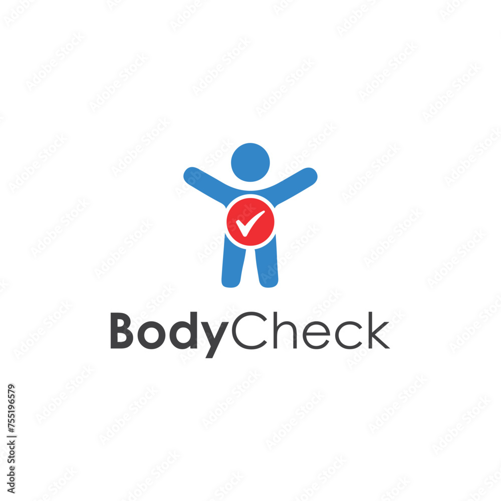Body Check Logo People Vector Body Check Logo People Vector