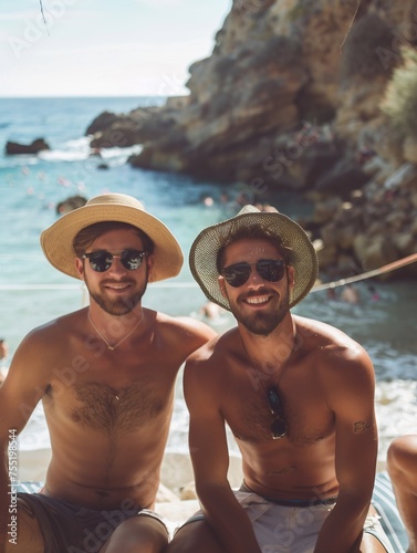 Singles, couples and groups of friends on vacation 