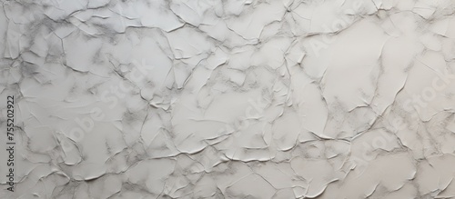 Close-up shot of a plaster wall covered in white paint. The texture of the wall is visible, with brush strokes and imperfections adding character to the surface.