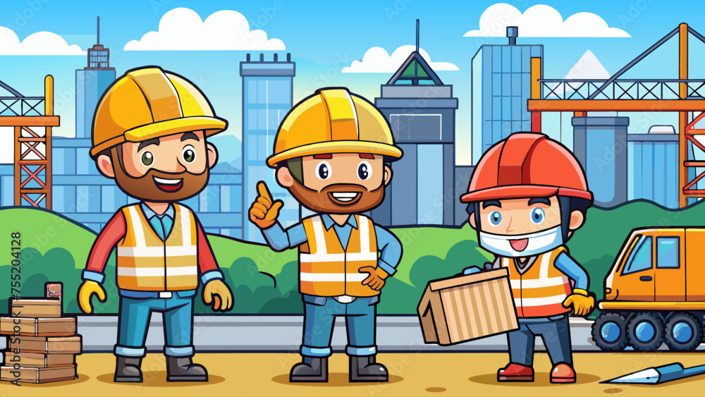 illustration of a builders illustration of a builders