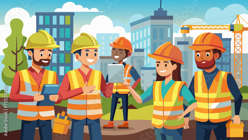 illustration of a builders