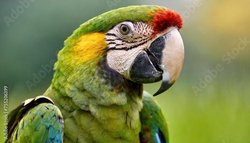  Parrot in the wild. Beautiful extreme close-up. Brazil.  photo