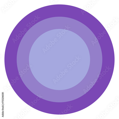 Purple Gradient Colorful Round Button