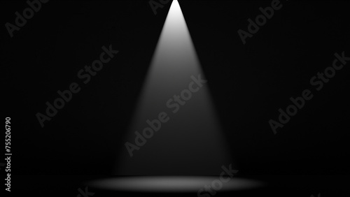 big spotlight on stage isolated