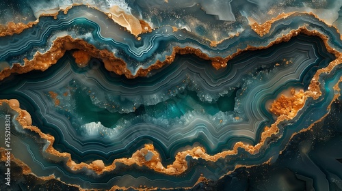 a close up of a piece of agate with a hole in the middle
